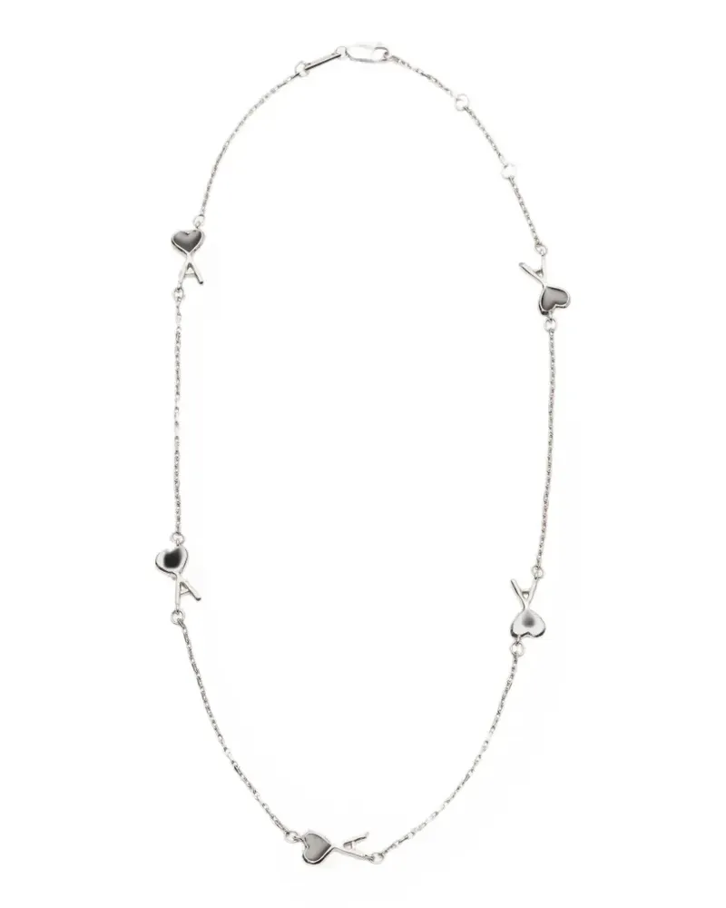 AMI Paris Halskette aus Messing mit gehämmerten Ami de Coeur - Silber Silber