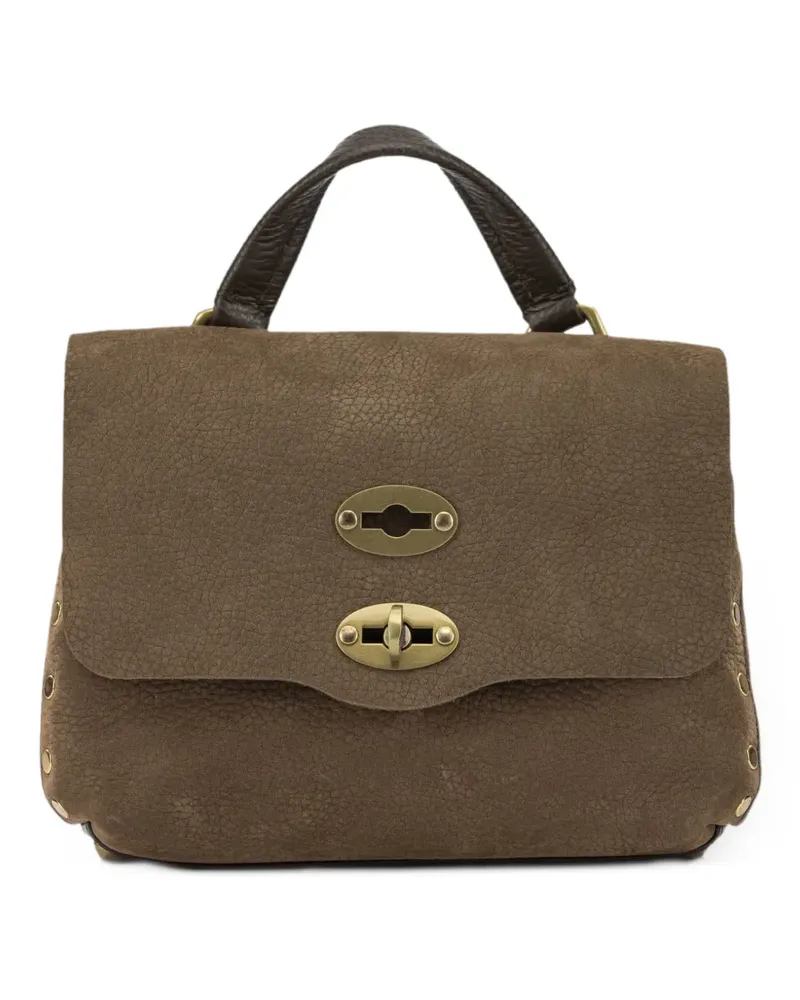 Zanellato Postina Handtasche mit Nieten - Braun Braun