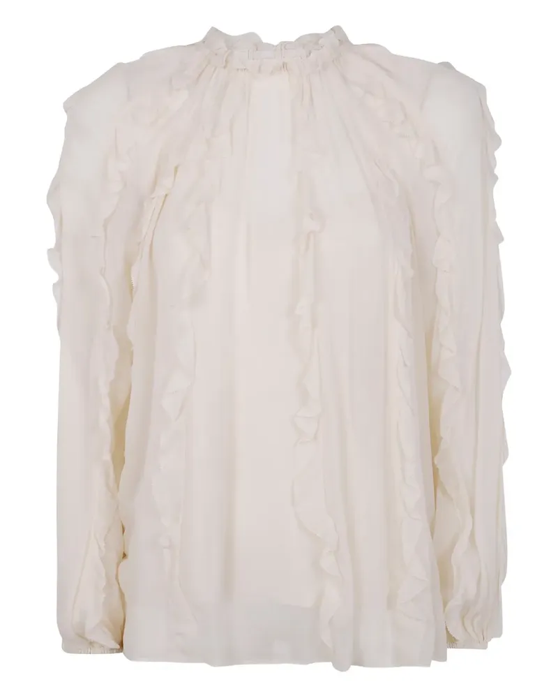 Zimmermann Bluse mit Rüschen - Nude Nude