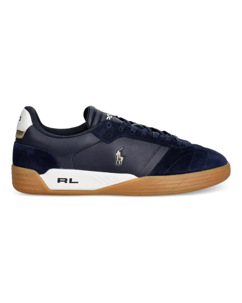 Ralph Lauren Pony motif panelled sneakers - Blau Blau
