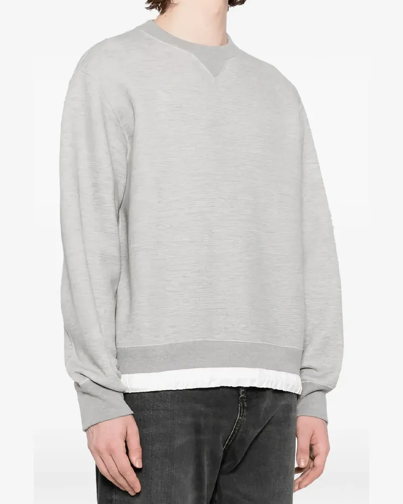 Sacai Pullover im Layering-Look - Grau Grau