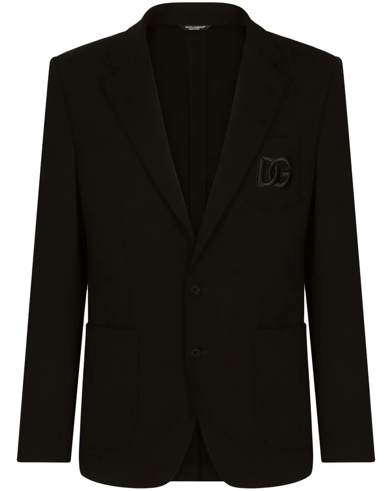 Dolce & Gabbana Einreihiges Portofino Sakko - Schwarz Schwarz