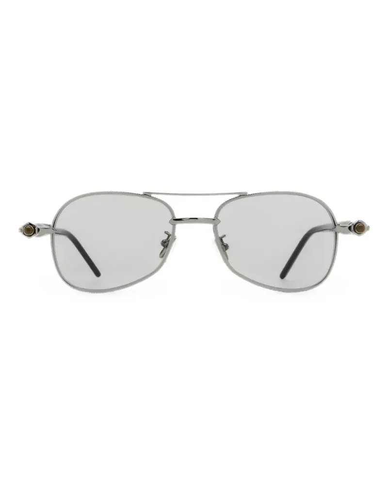 KUBORAUM P75 pilot-frame sunglasses - Silber Silber