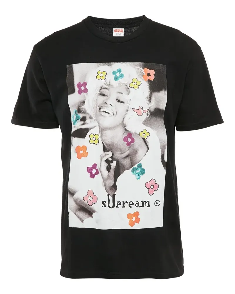 Supreme Being T-Shirt mit Mark Gonzales-Print - Schwarz Schwarz