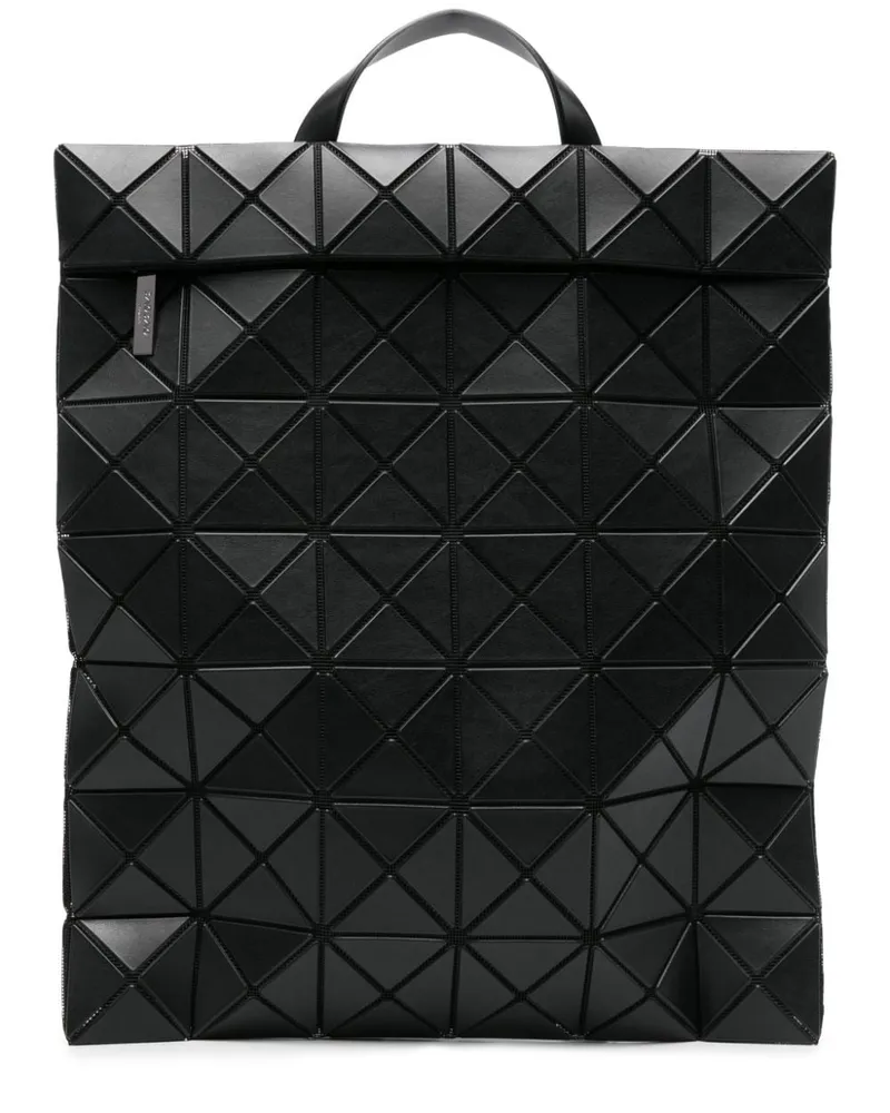 Issey Miyake Rucksack mit geometrischen Einsätzen Schwarz