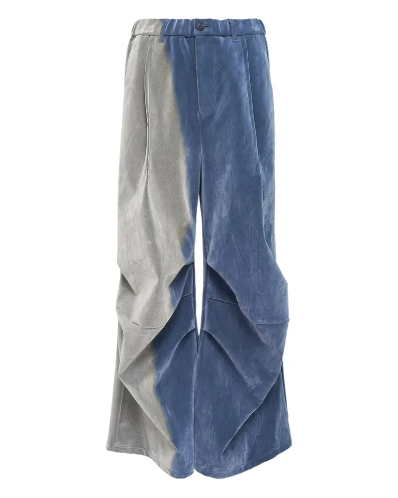 TAAKK colour-block trousers - Blau Blau
