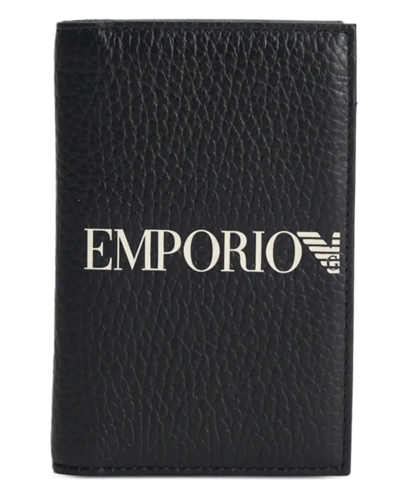 Emporio Armani Portemonnaie mit Logo - Schwarz Schwarz