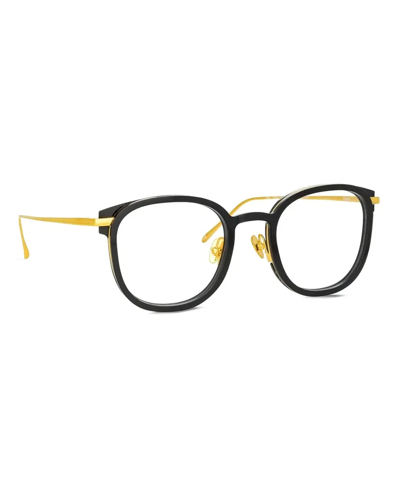 Linda Farrow Brille mit eckigem Gestell - Schwarz Schwarz