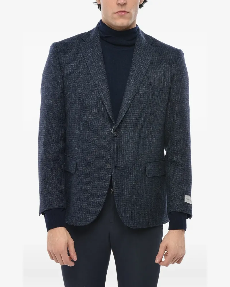 Corneliani single-breasted blazer jacket - Blau Blau