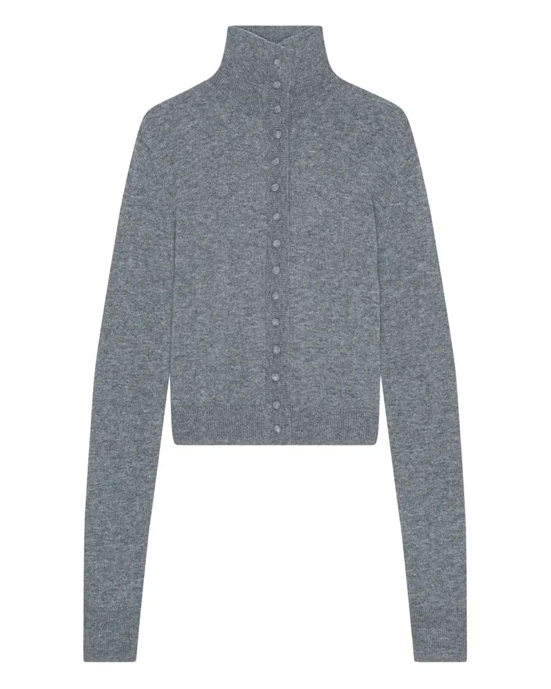 REMAIN Geknöpfter Cardigan mit Stehkragen - Grau Grau