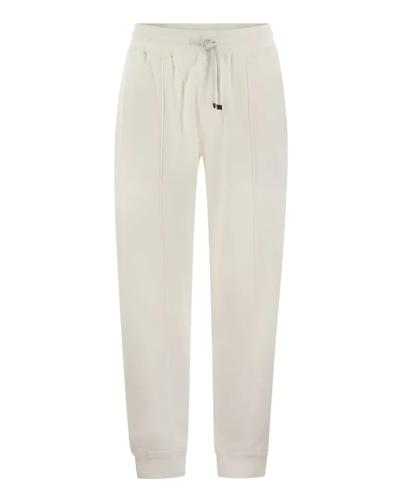 Brunello Cucinelli Klassische Jogginghose - Weiß Weiß