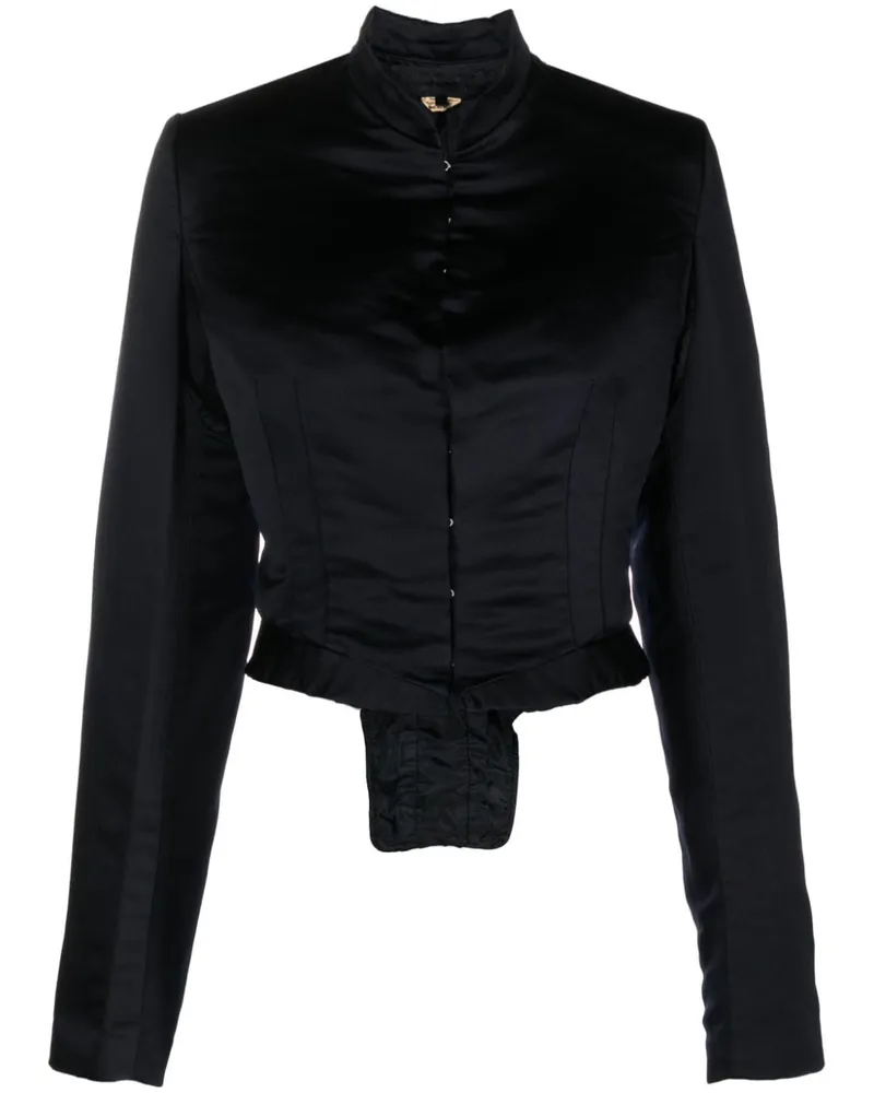 Comme des Garçons Cropped-Jacke im Corsage-Style - Blau Blau