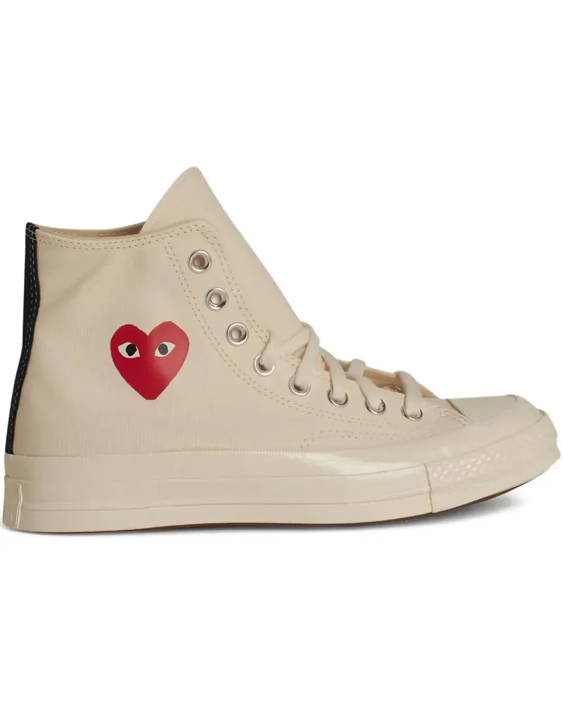 Comme des Garçons High-Top-Sneakers mit Logo - Nude Nude