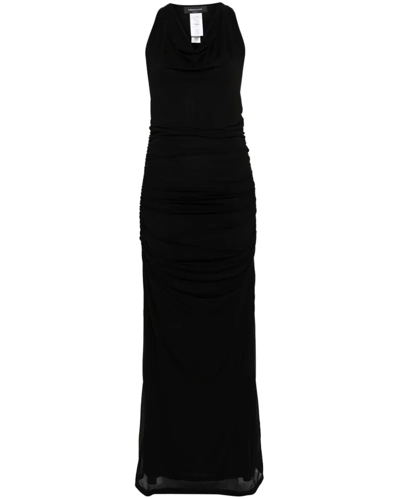 Fabiana Filippi Kleid mit drapiertem Kragen - Schwarz Schwarz