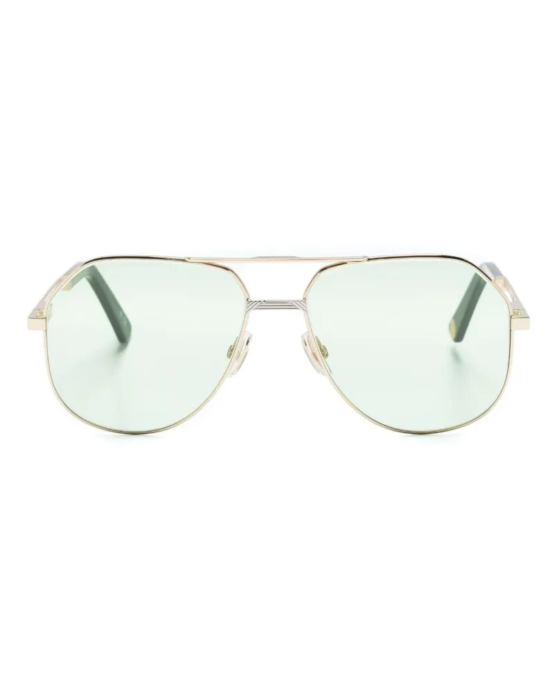 MARCH LA.B Pilotenbrille mit Doppelsteg Gold