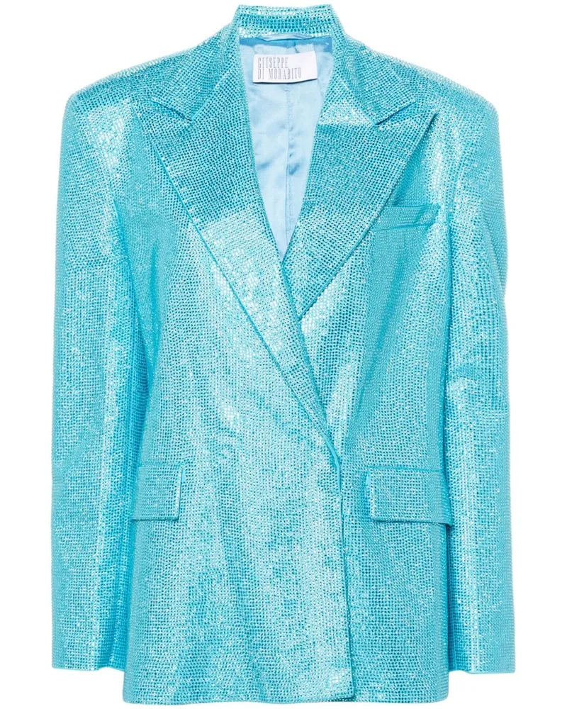 Giuseppe di Morabito Doppelreihiger Blazer mit Strass Blau