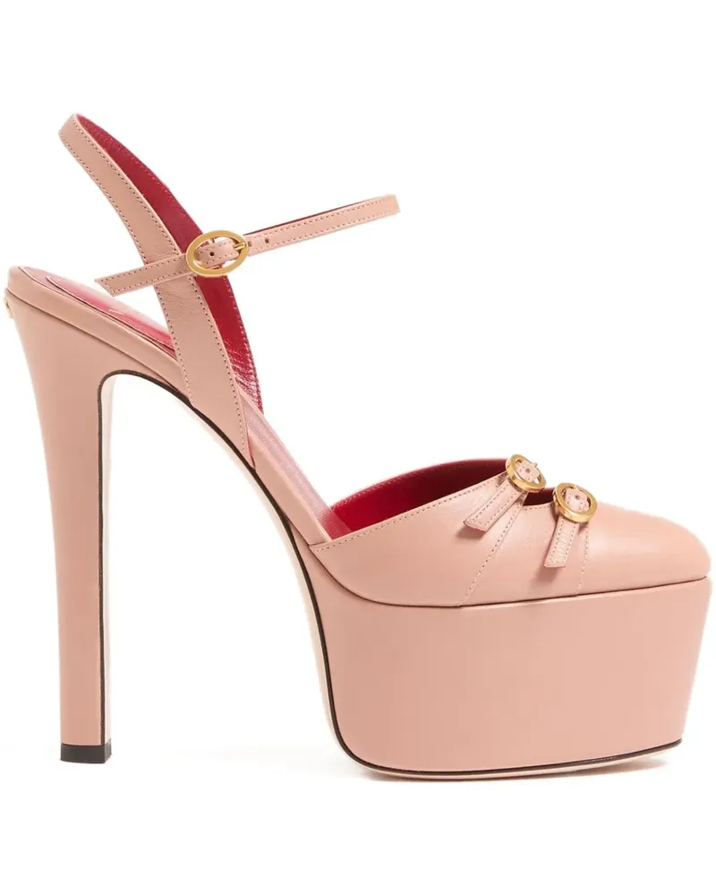 Valentino Garavani Crasher Plateau-Pumps mit Schnallenriemen 145mm - Rosa Rosa