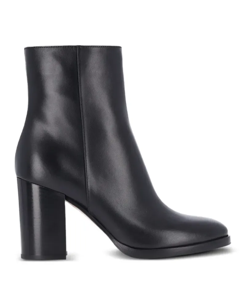 Gianvito Rossi Santiago Stiefeletten mit Blockabsatz - Schwarz Schwarz