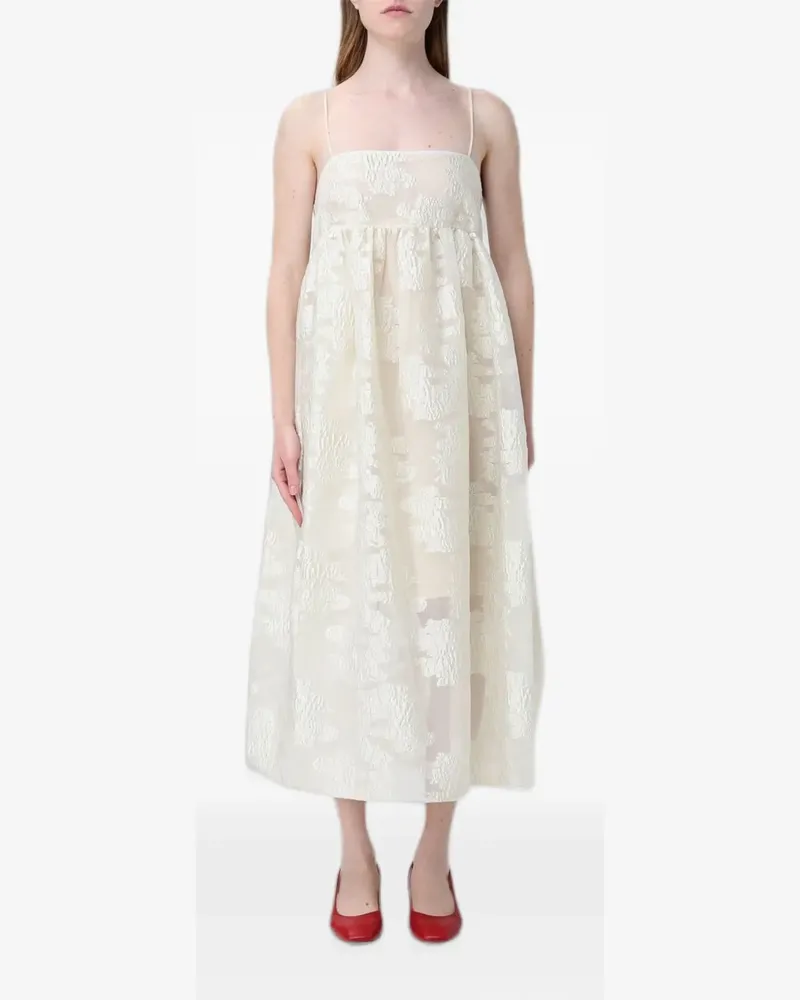 MEIMEIJ Jacquard-Midikleid mit Schleifenverschluss - Nude Nude
