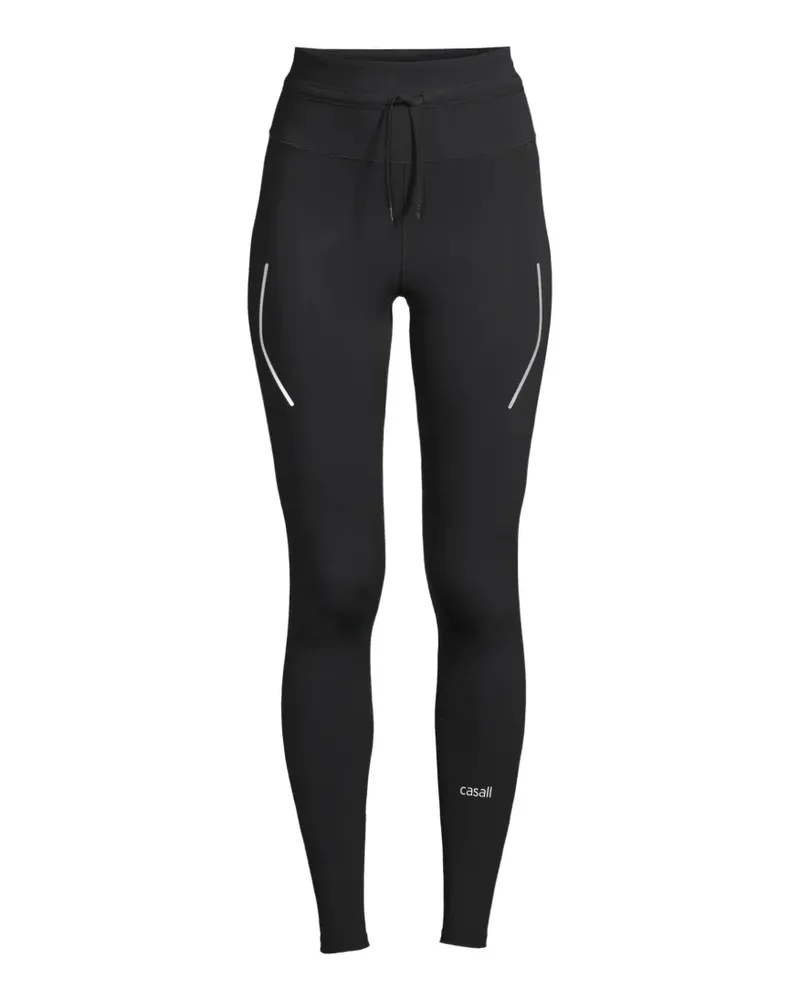 Casall Leggings mit Laser-Cuts - Schwarz Schwarz
