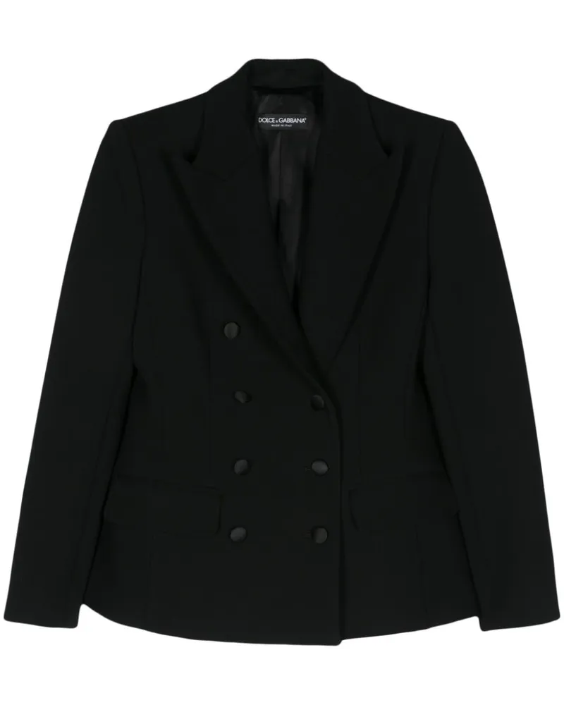 Dolce & Gabbana Doppelreihiger Blazer - Schwarz Schwarz
