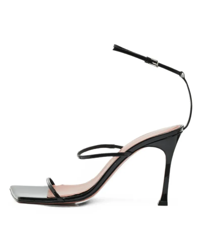 Amina Muaddi Maya Sandalen mit geometrischem Absatz - Schwarz Schwarz
