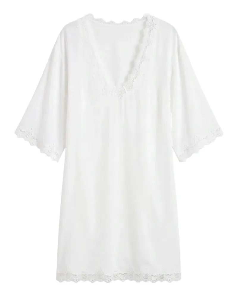 Reformation Sonny lace-trim mini dress - Weiß Weiß
