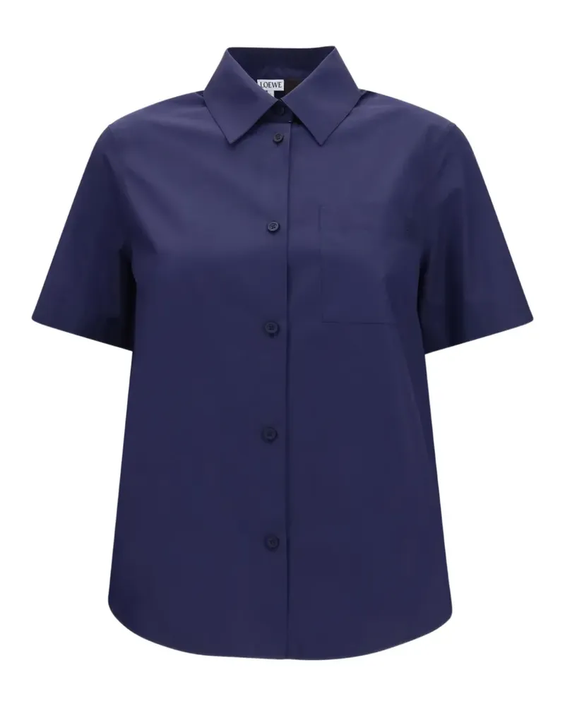 Loewe Anagram-embroidered shirt - Blau Blau