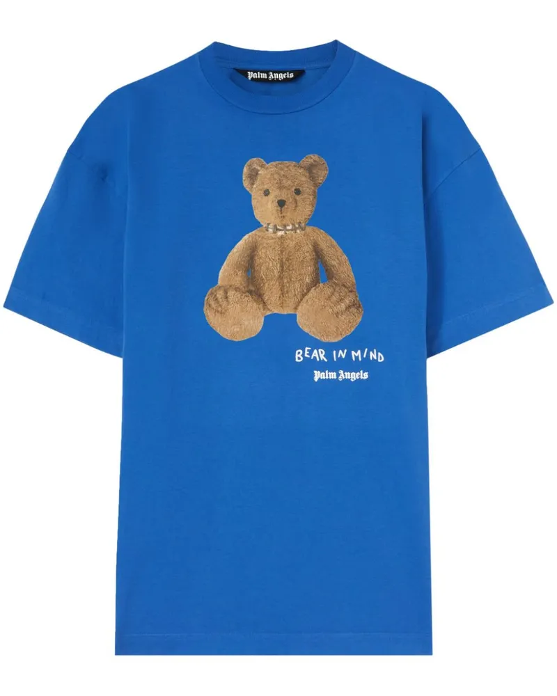 Palm Angels Bear in Mind T-Shirt - Blau Blau