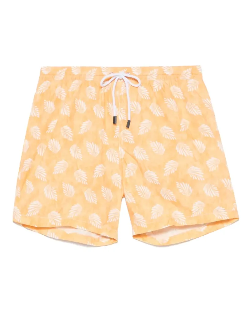 BARBA Badeshorts mit grafischem Print - Orange Orange