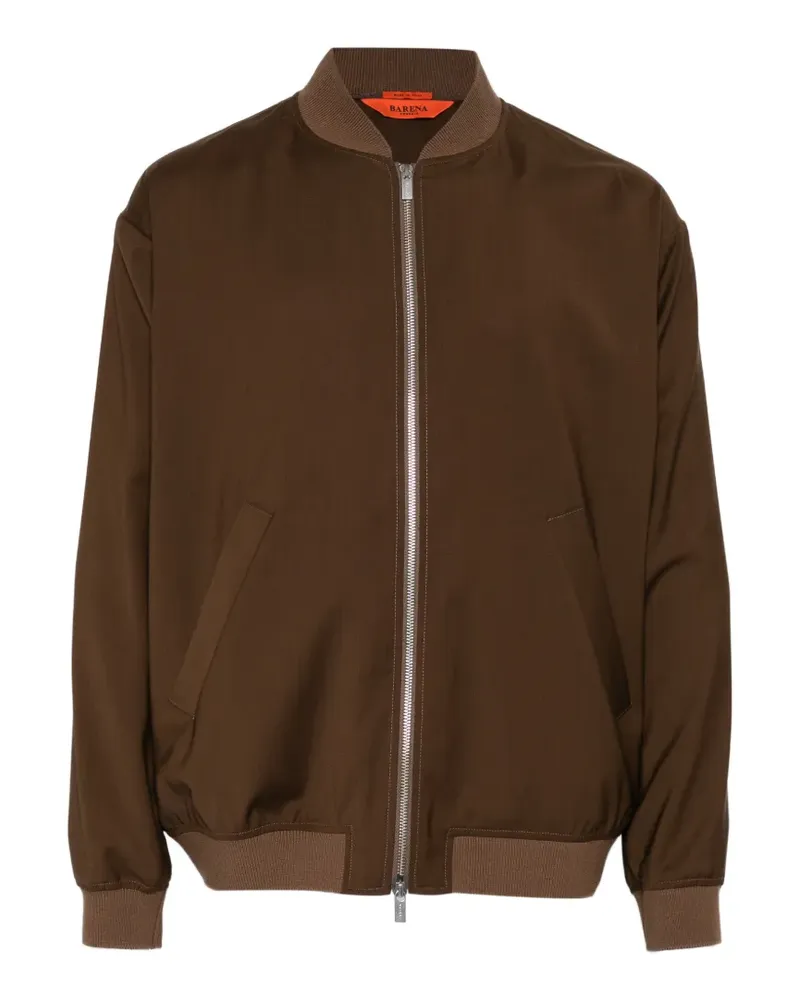 BARENA Bomberjacke mit eingefassten Taschen - Braun Braun