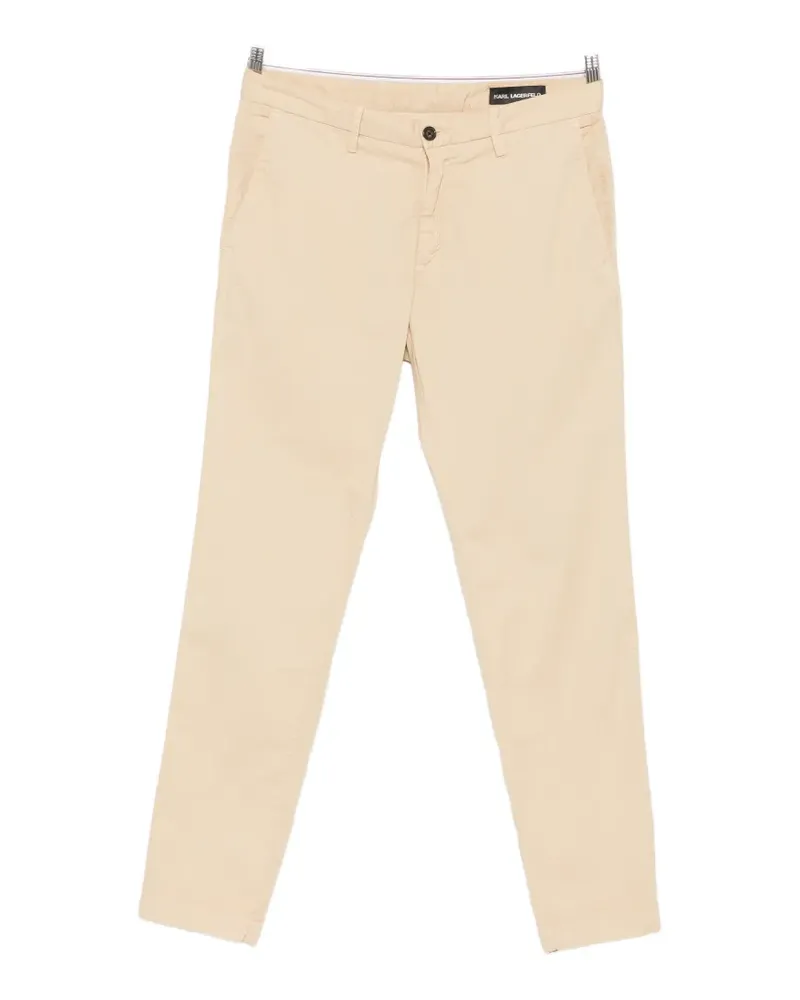 Karl Lagerfeld KL-Cliff zip-up trousers - Nude Nude