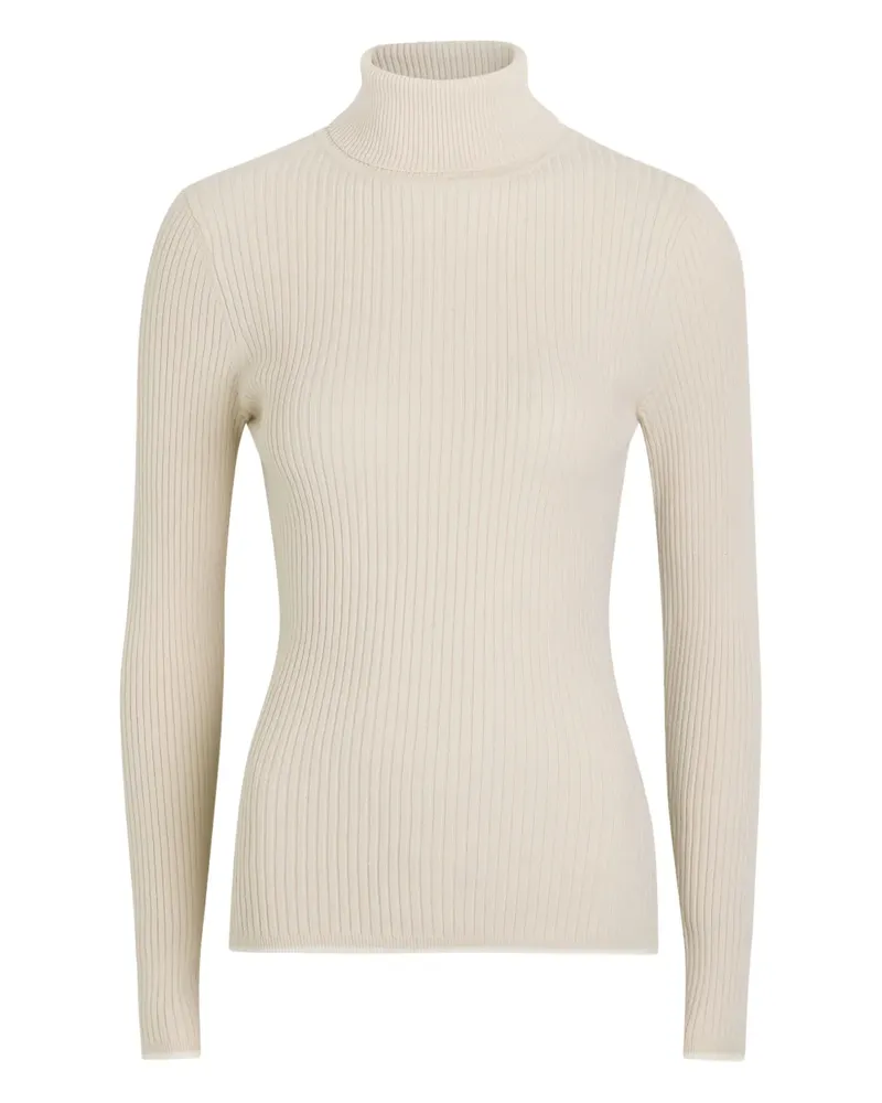 Varley Ravena ribbed roll-neck top - Nude Nude