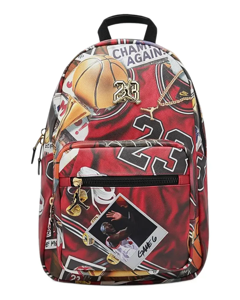 Jordan Jam Borough Rucksack mit Grafik - Rot Rot