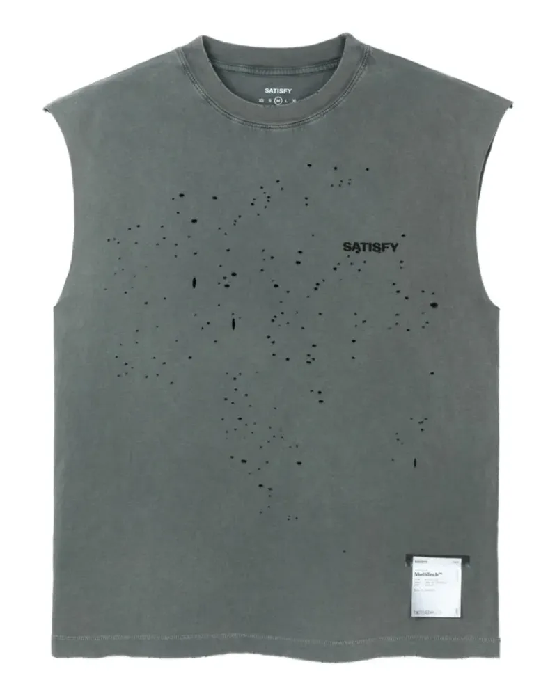 Satisfy MothTech Pullunder im Distressed-Look - Schwarz Schwarz