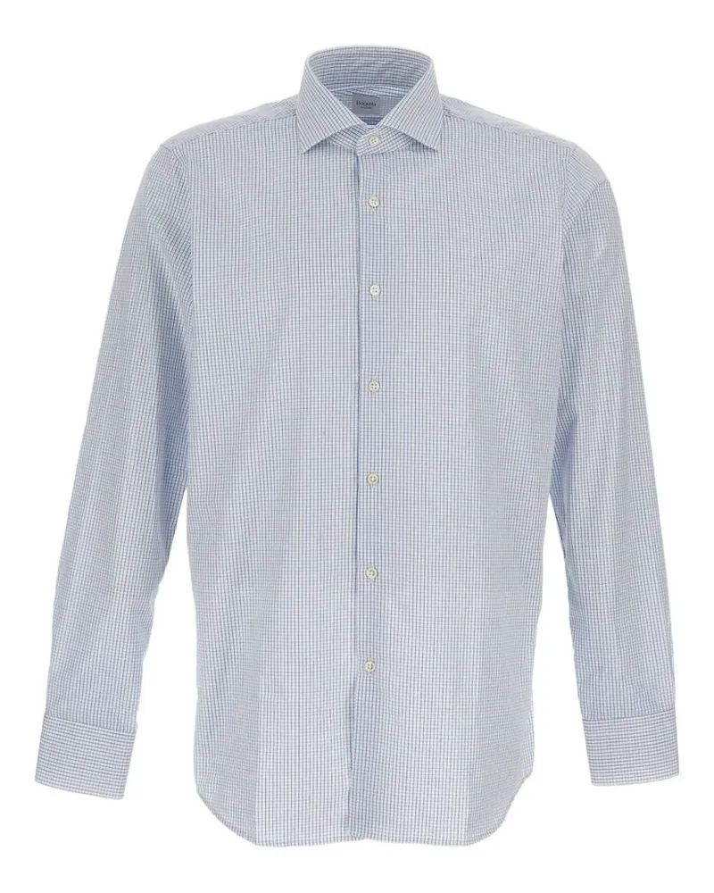 Bagutta button-fastening striped-pattern shirt - Blau Blau