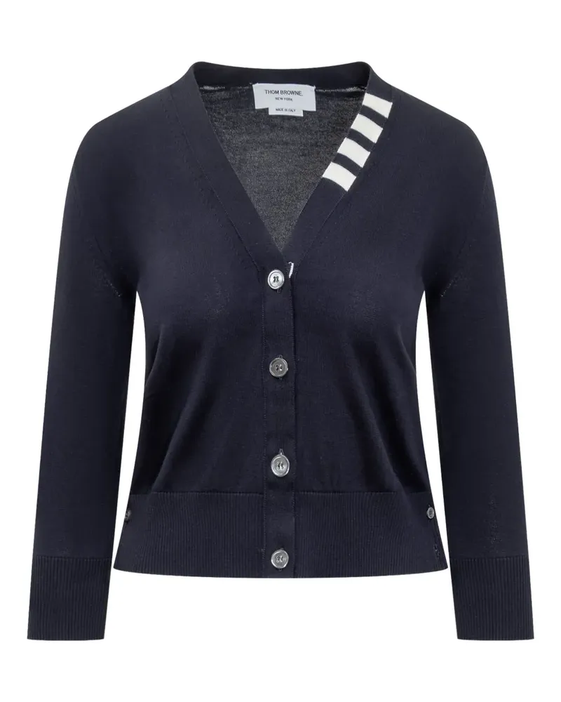 Thom Browne 4Bar Cardigan - Blau Blau