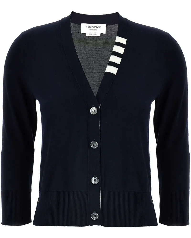 Thom Browne 4Bar Cardigan - Blau Blau