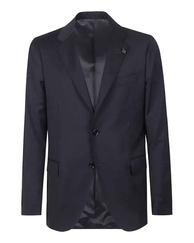 LARDINI single-breasted wool suit - Blau Blau