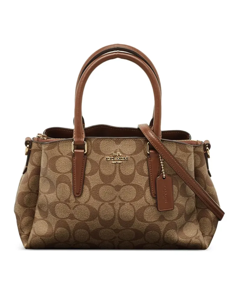 Coach Handtasche mit Logo-Print - Braun Braun