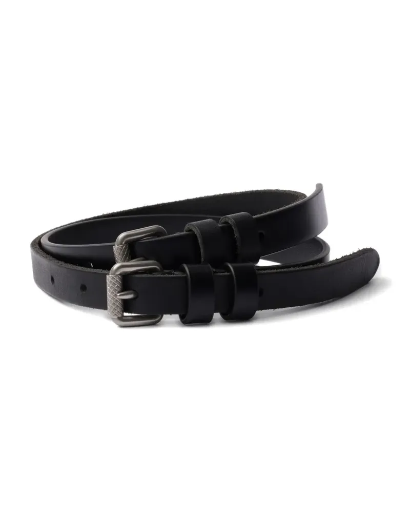 Prada Klassischer Gürtel - Schwarz Schwarz