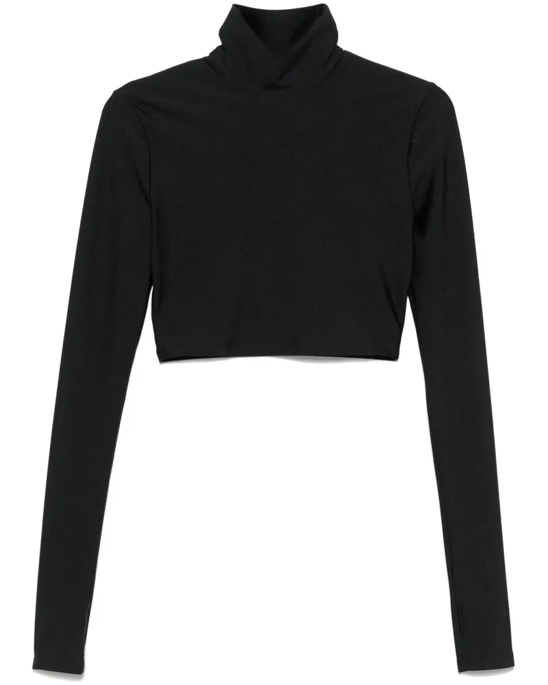 ANDAMANE Orchid Cropped-Top - Schwarz Schwarz