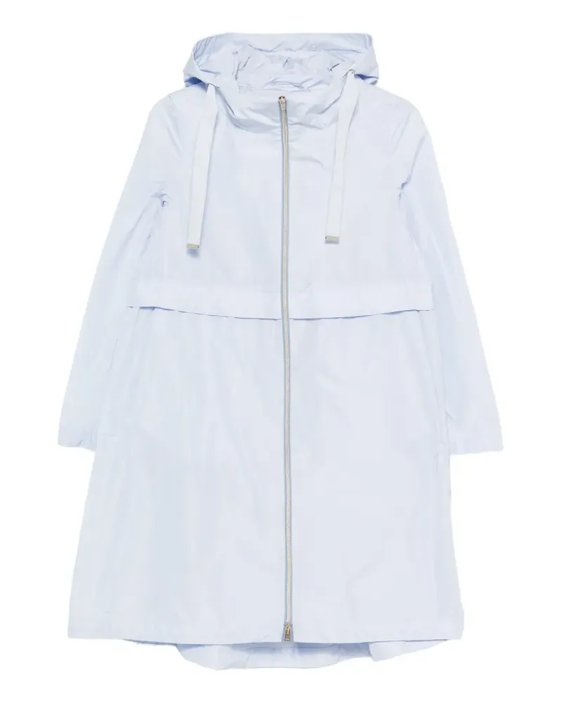 Herno hooded zip parka coat - Blau Blau