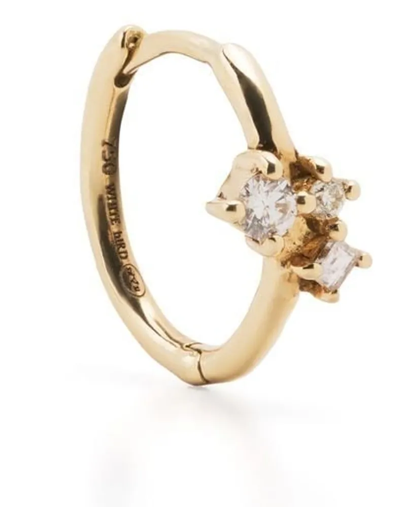 WHITE BIRD 18kt Aurore Gelbgoldring mit Diamanten Gold