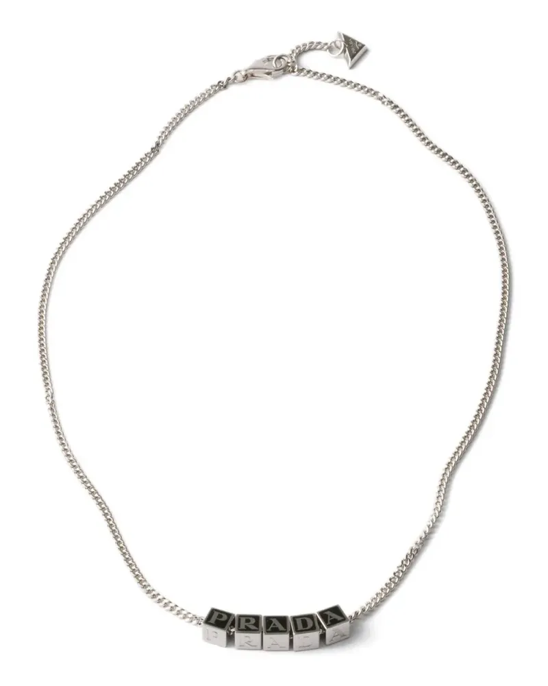 Prada metal necklace - Silber Silber