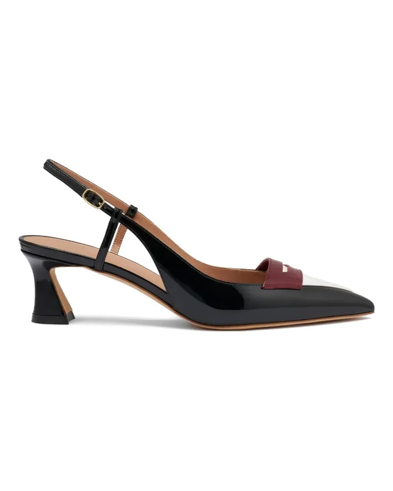 Malone Souliers Slingback-Pumps aus Lackleder - Schwarz Schwarz