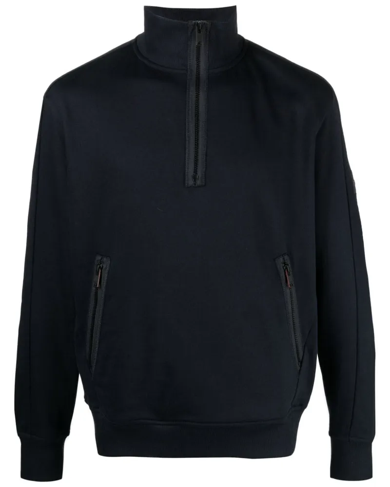 HUGO BOSS Sweatshirt mit Reißverschluss - Blau Blau