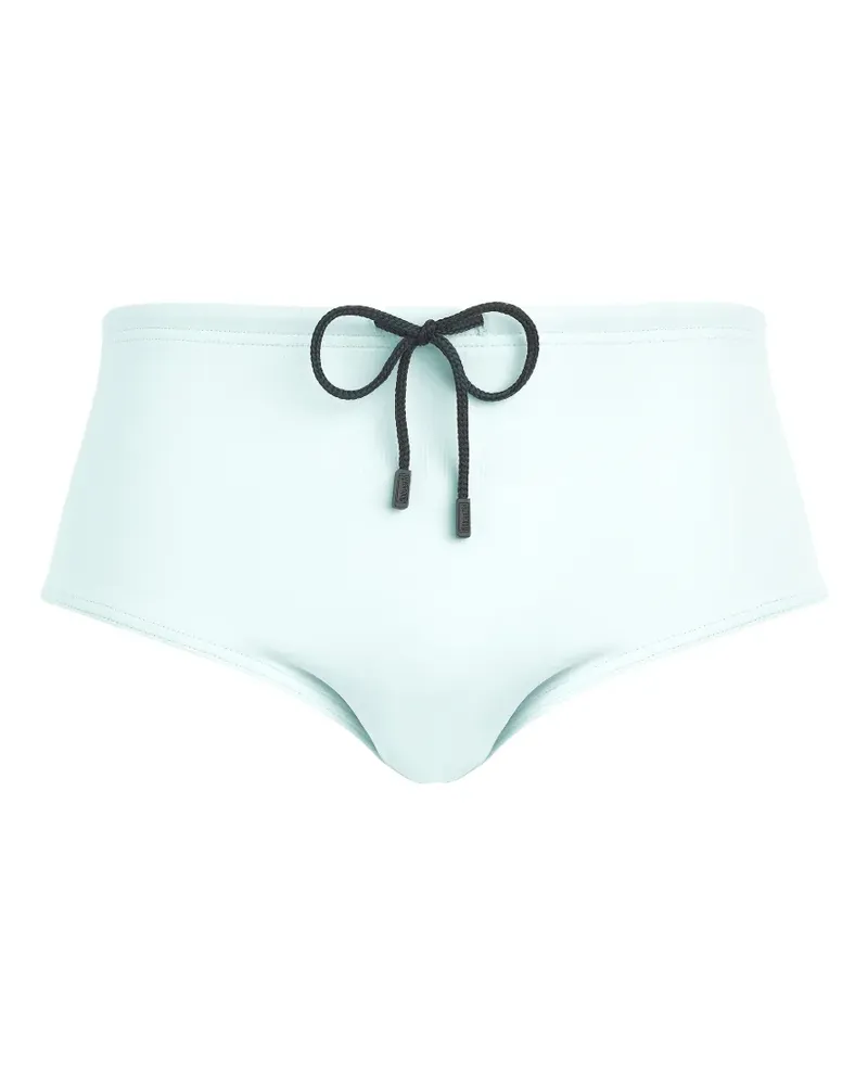 Vilebrequin elastic-waistband solid swim brief - Blau Blau