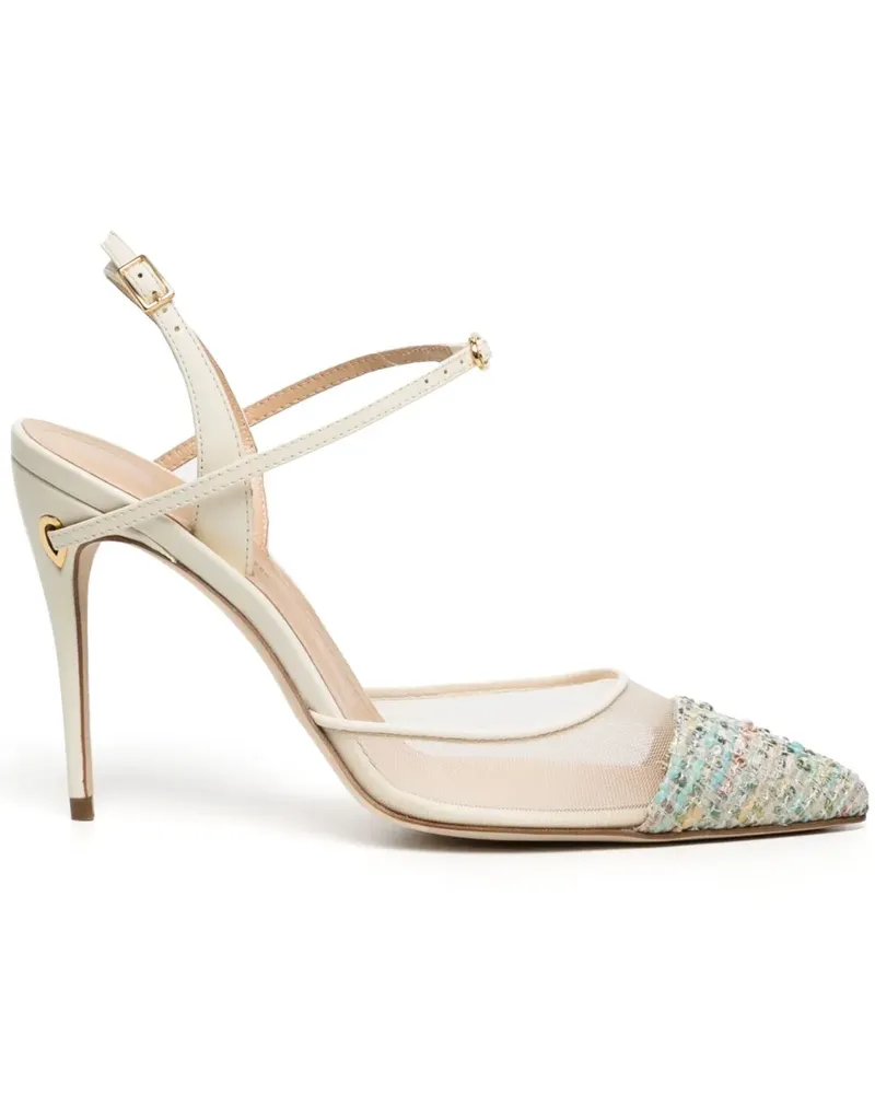 Jennifer Chamandi Vittorio Pumps 105mm - Weiß Weiß