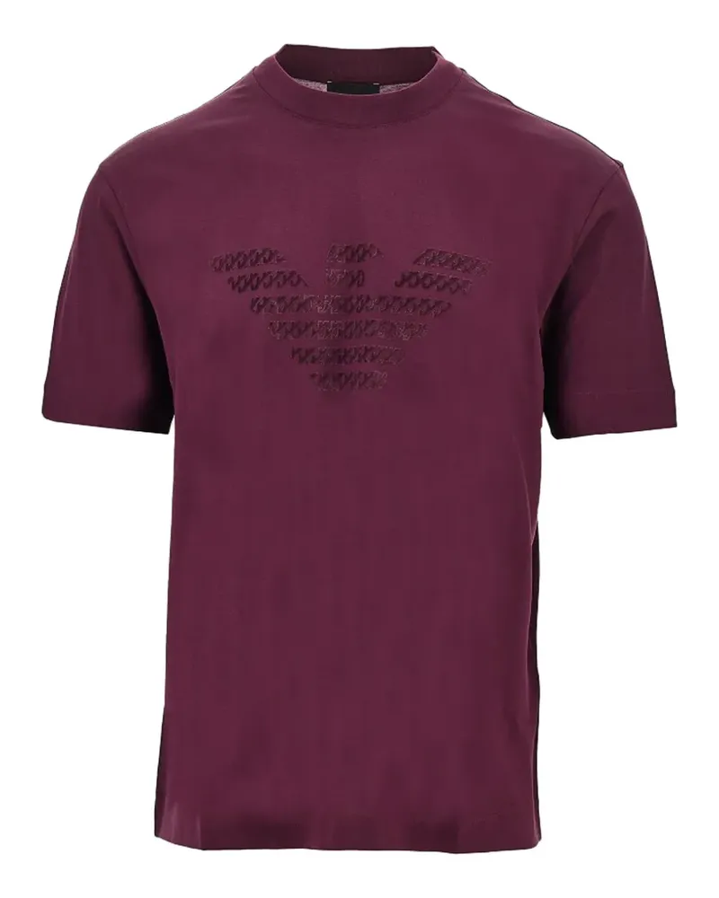 Emporio Armani Eagle-patch T-shirt - Violett Violett